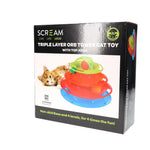 Scream Triple Layer Orb Tower Cat Toy with Top Arch