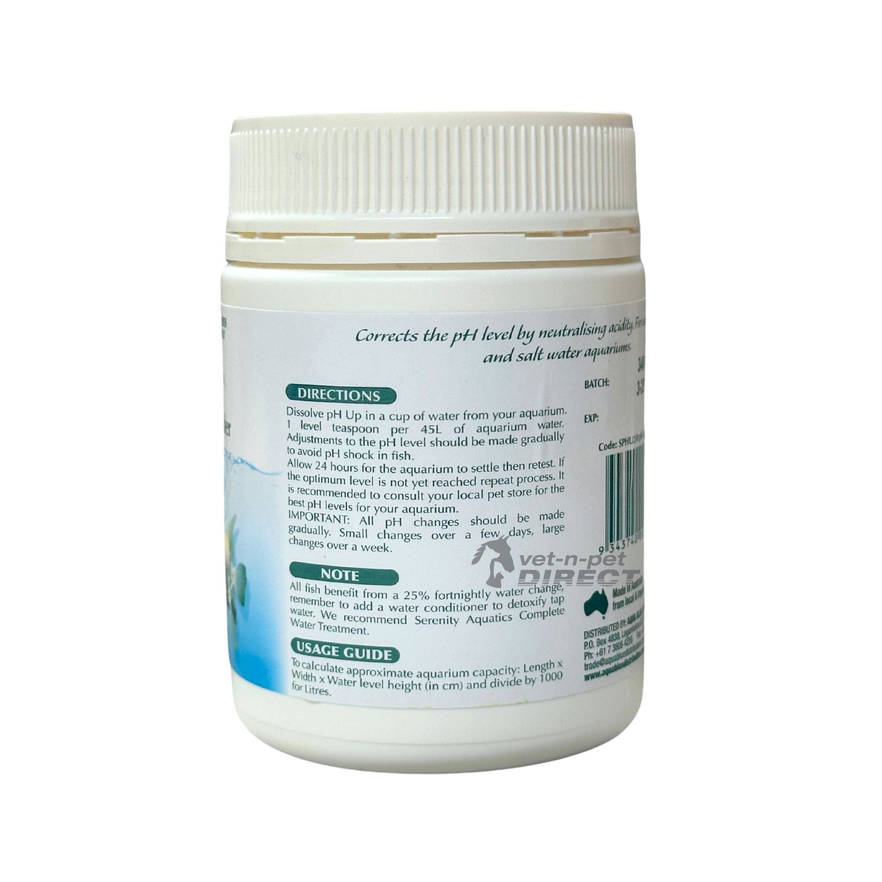 Serenity Aquatics pH Up Powder
