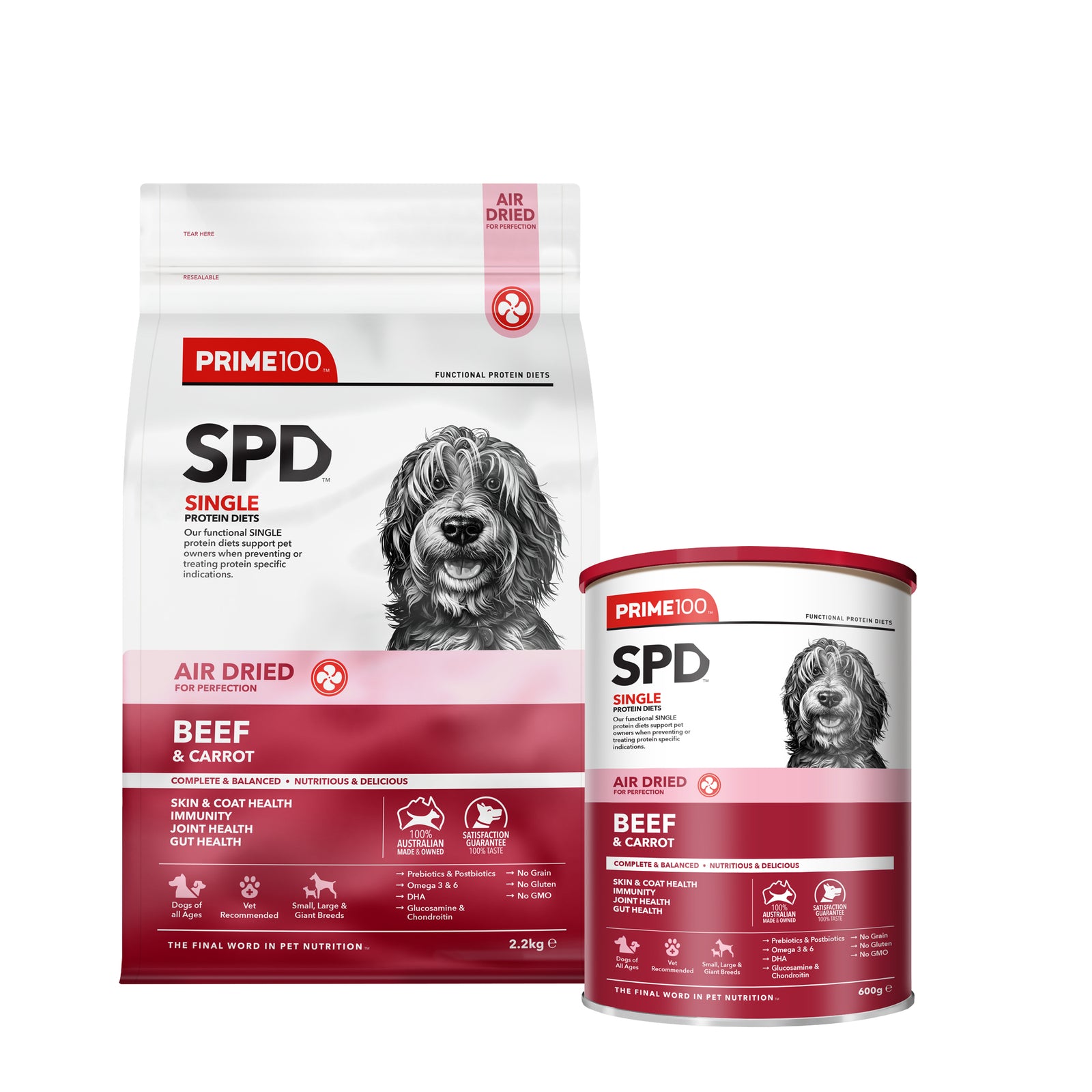 Prime100 SPD Air Dried Beef & Carrot