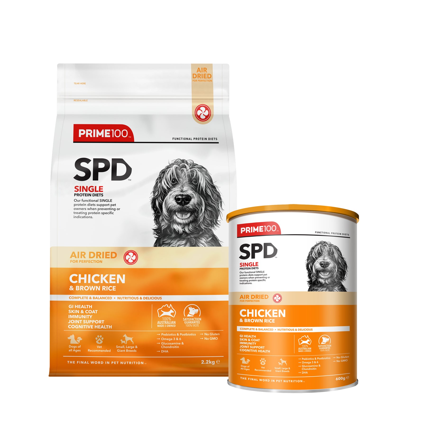 Prime100 SPD Air Dried Chicken & Brown Rice
