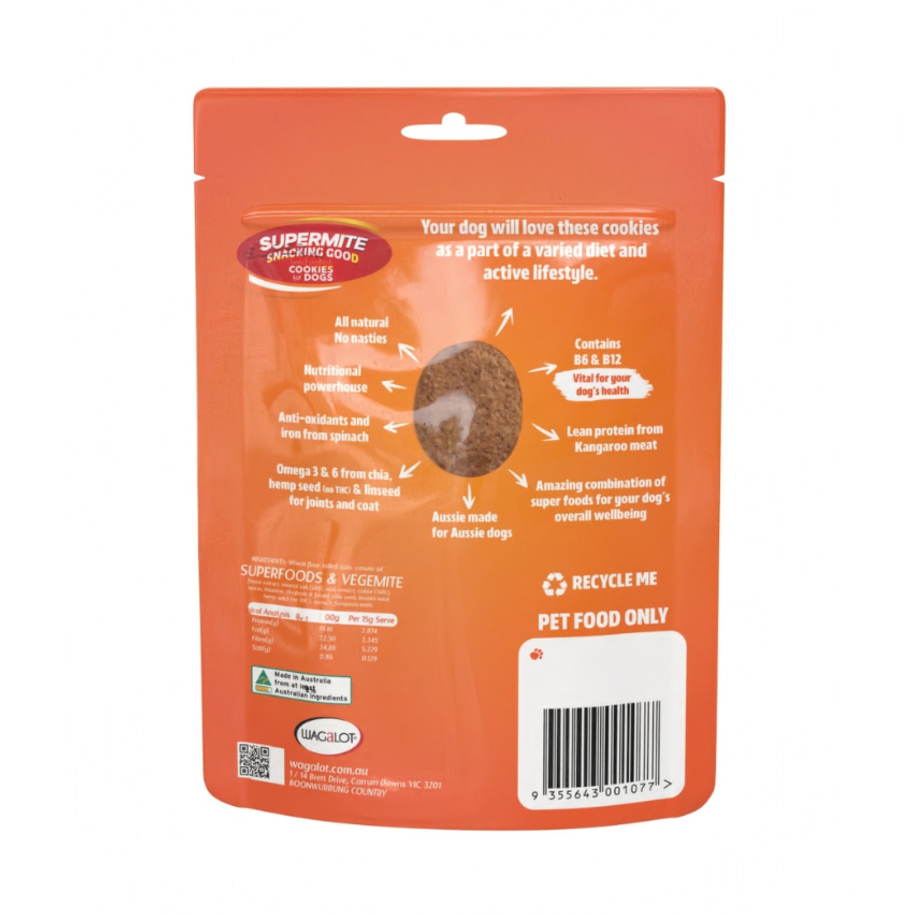Wagalot SUPERMITE Cookies for Dogs 260g