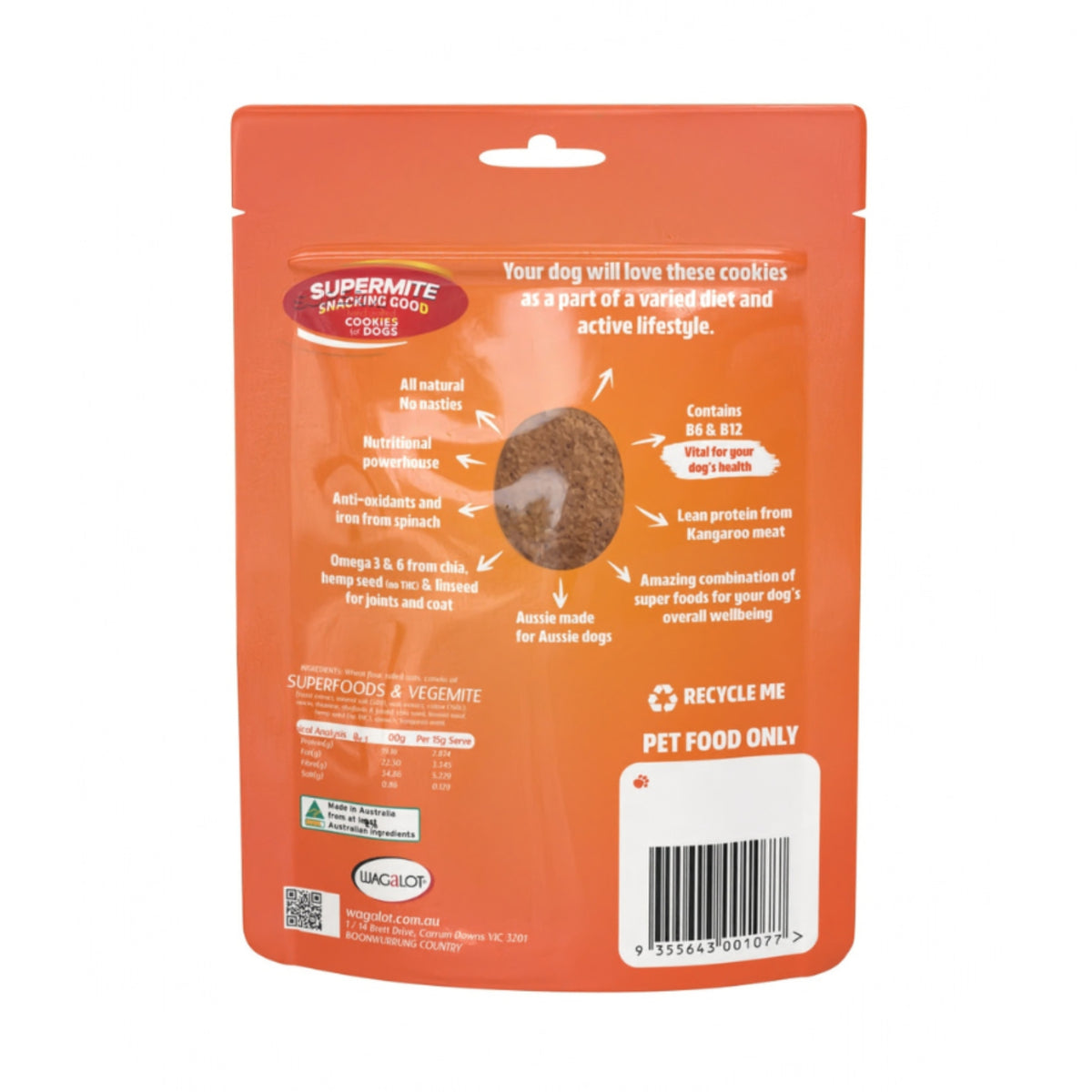 Wagalot SUPERMITE Cookies for Dogs 260g