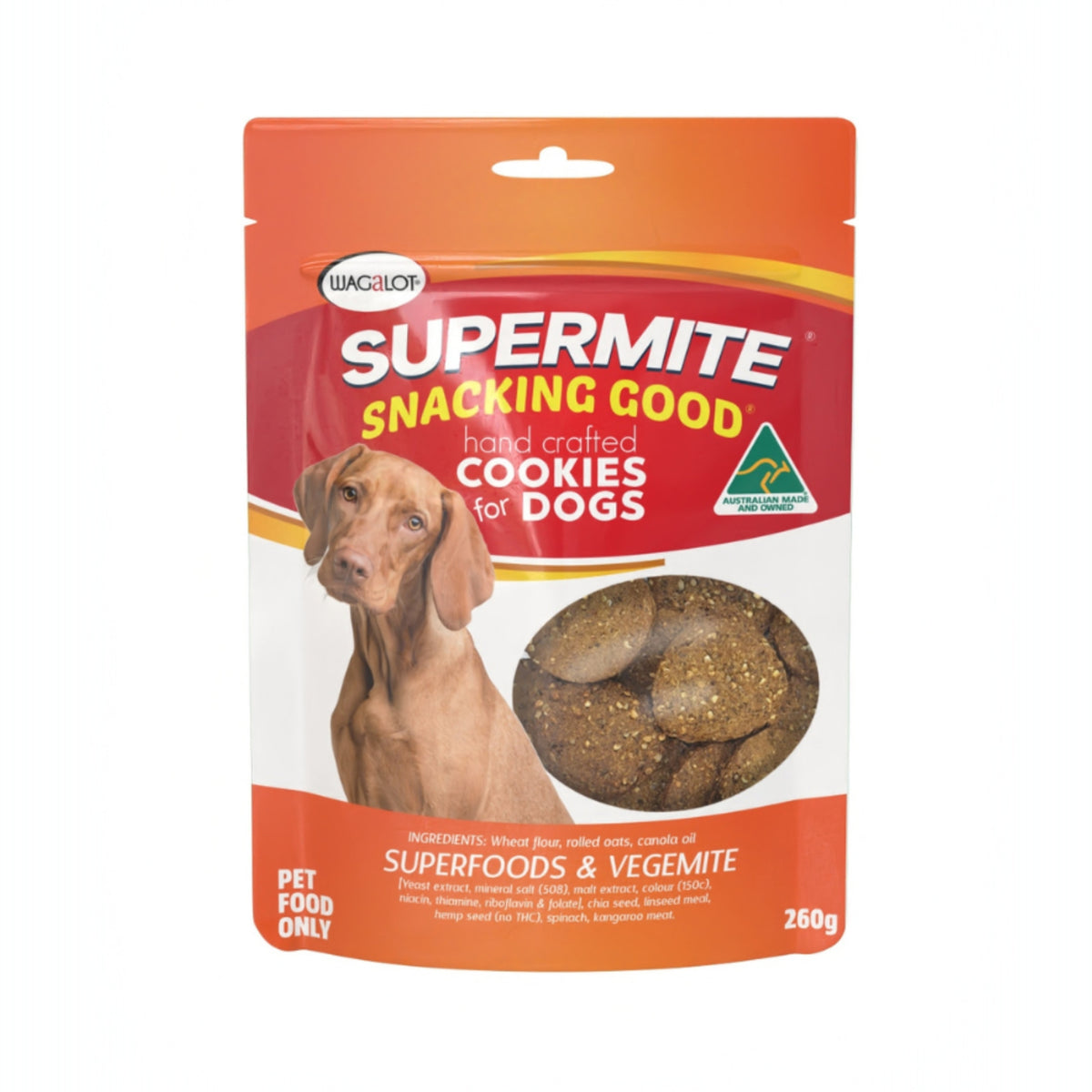 Wagalot SUPERMITE Cookies for Dogs 260g
