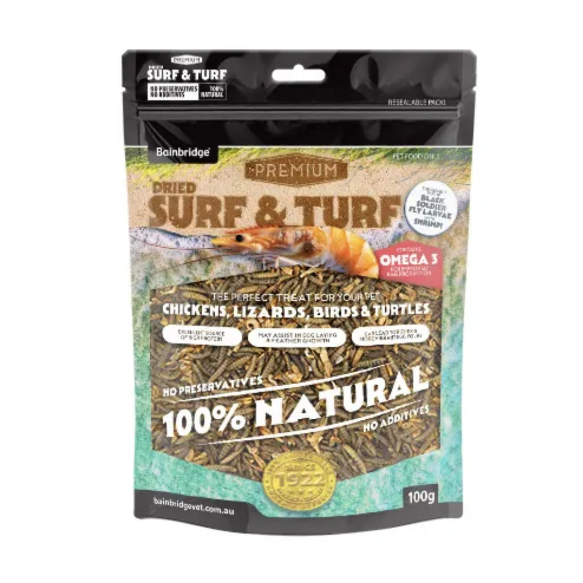 Bainbridge Surf & Turf Shrimp & Black Soldier Fly Larvae Treat