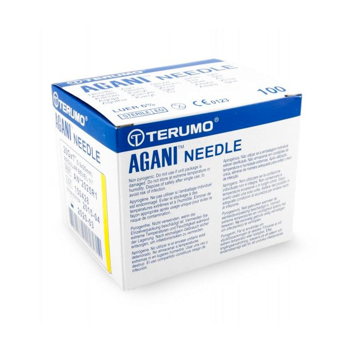 Terumo Agani Needle 20G x 1" (25mm) - Box of 100