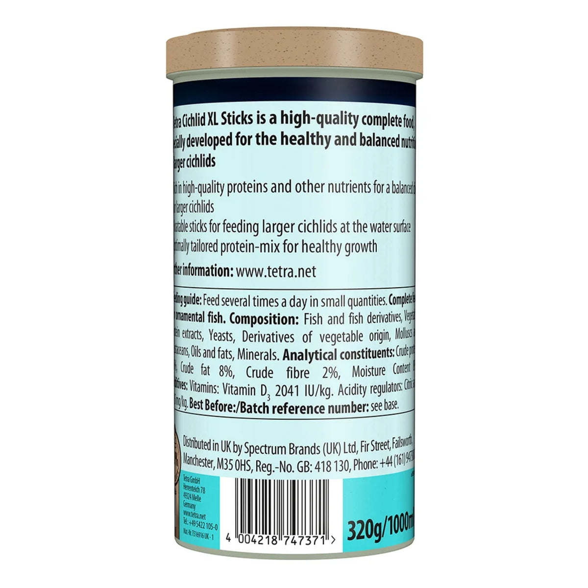 Tetra NE Cichlid XL Sticks 320g