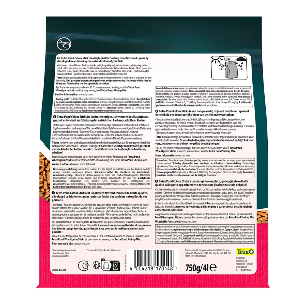 Tetra NE Pond Colour Sticks 750g