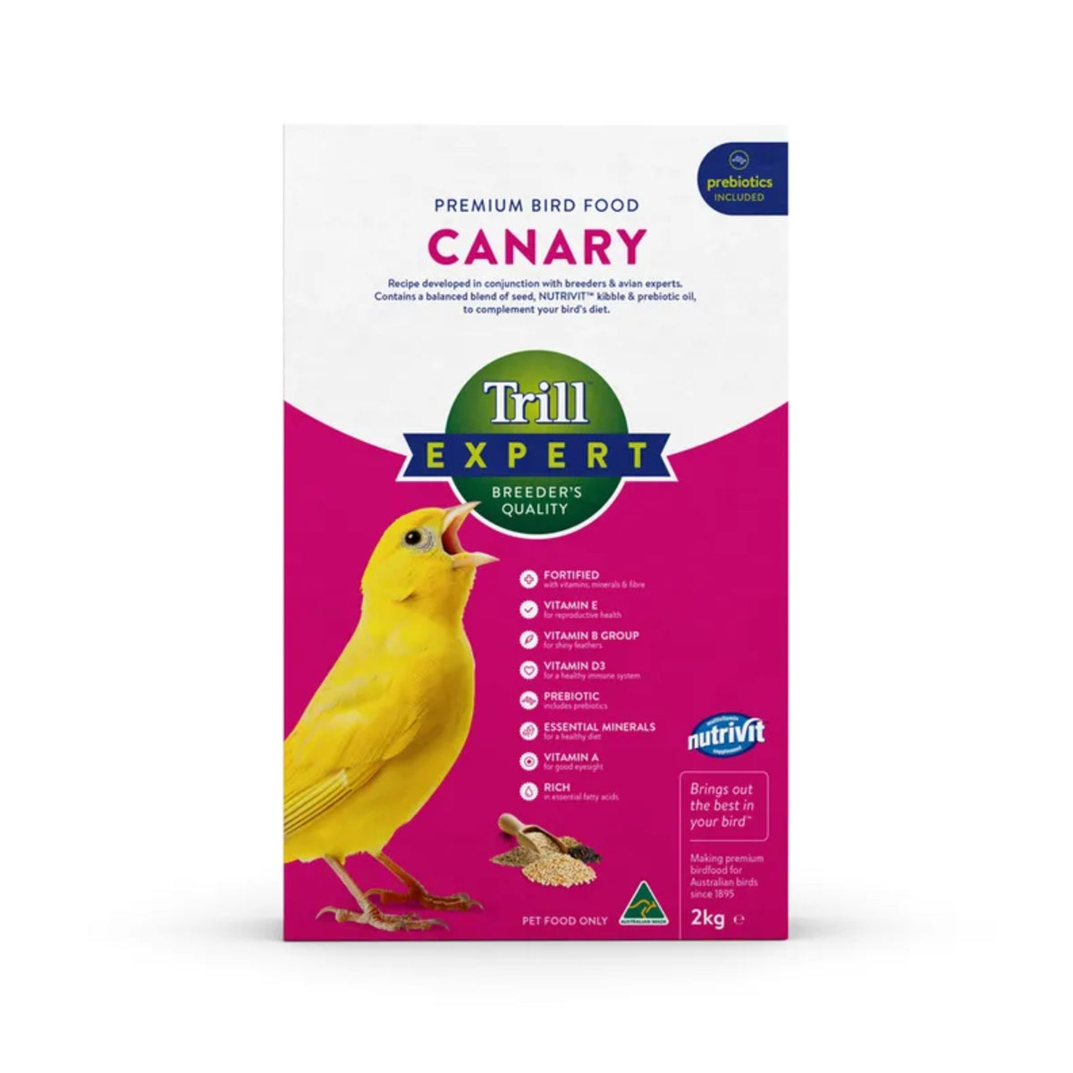 Trill Expert Canary Premium Bird Food  2kg