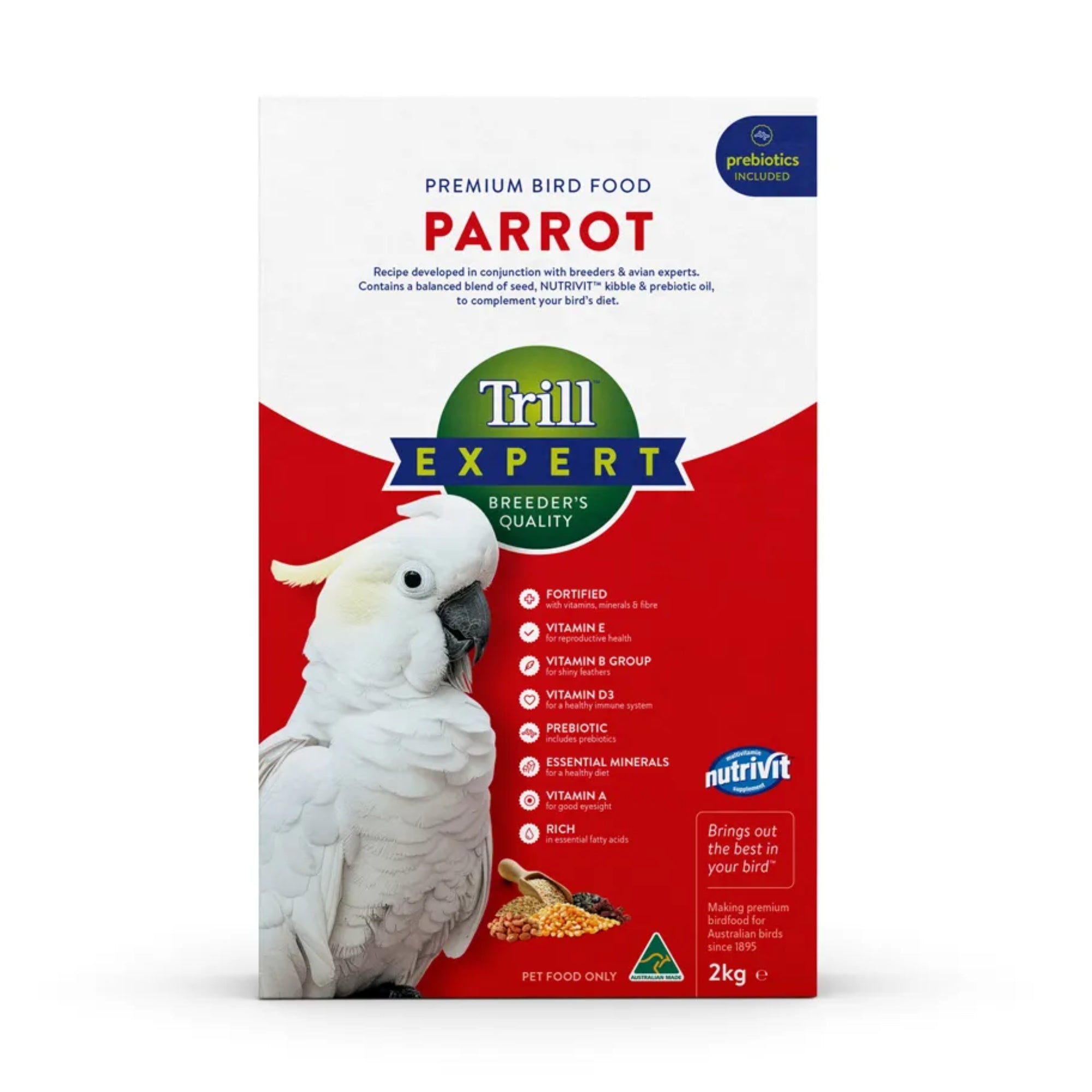 Trill Expert Parrot Premium Bird Food 2kg