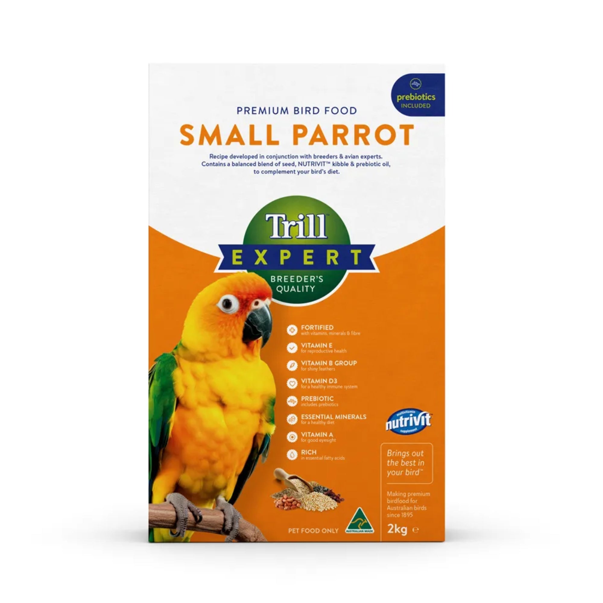 Trill Expert Small Parrot Premium Bird Food 2kg