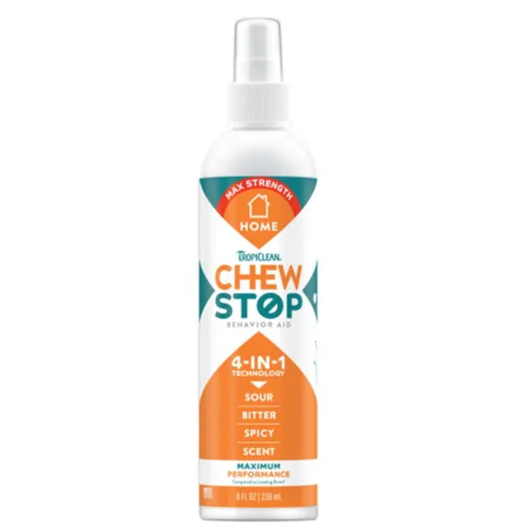 TropiClean Chew Stop Behaviour Aid Spray Max Strength for Home  236mL