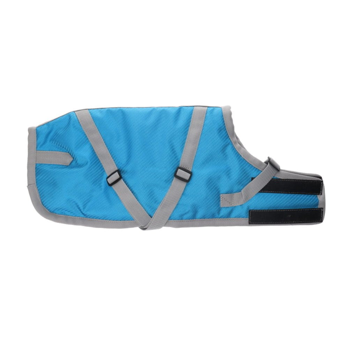 ZeeZ Supreme Dog Coat - Turquoise/Grey