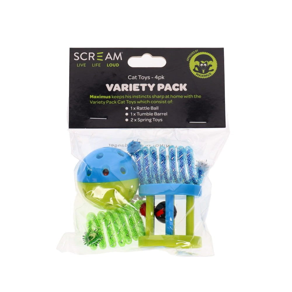 Scream Variety Pack Cat Toys - 4 Pack