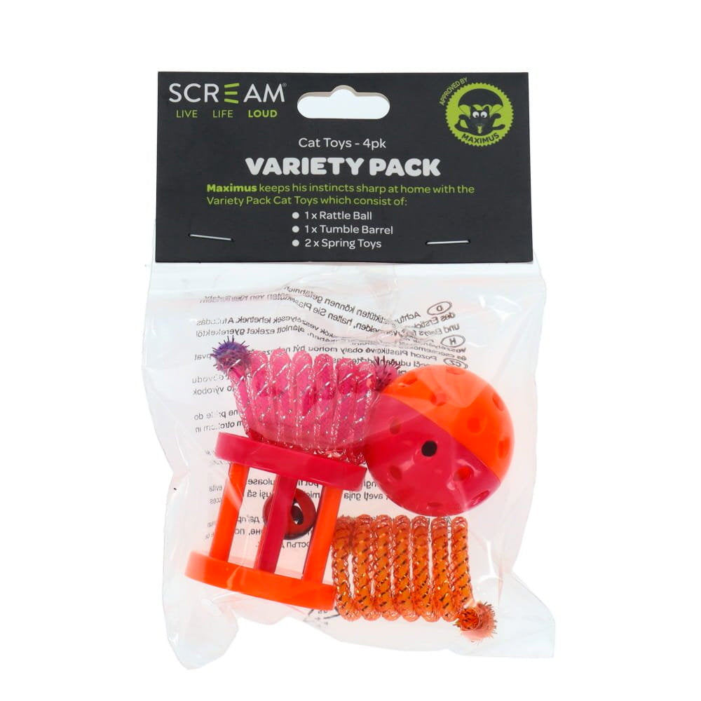 Scream Variety Pack Cat Toys - 4 Pack