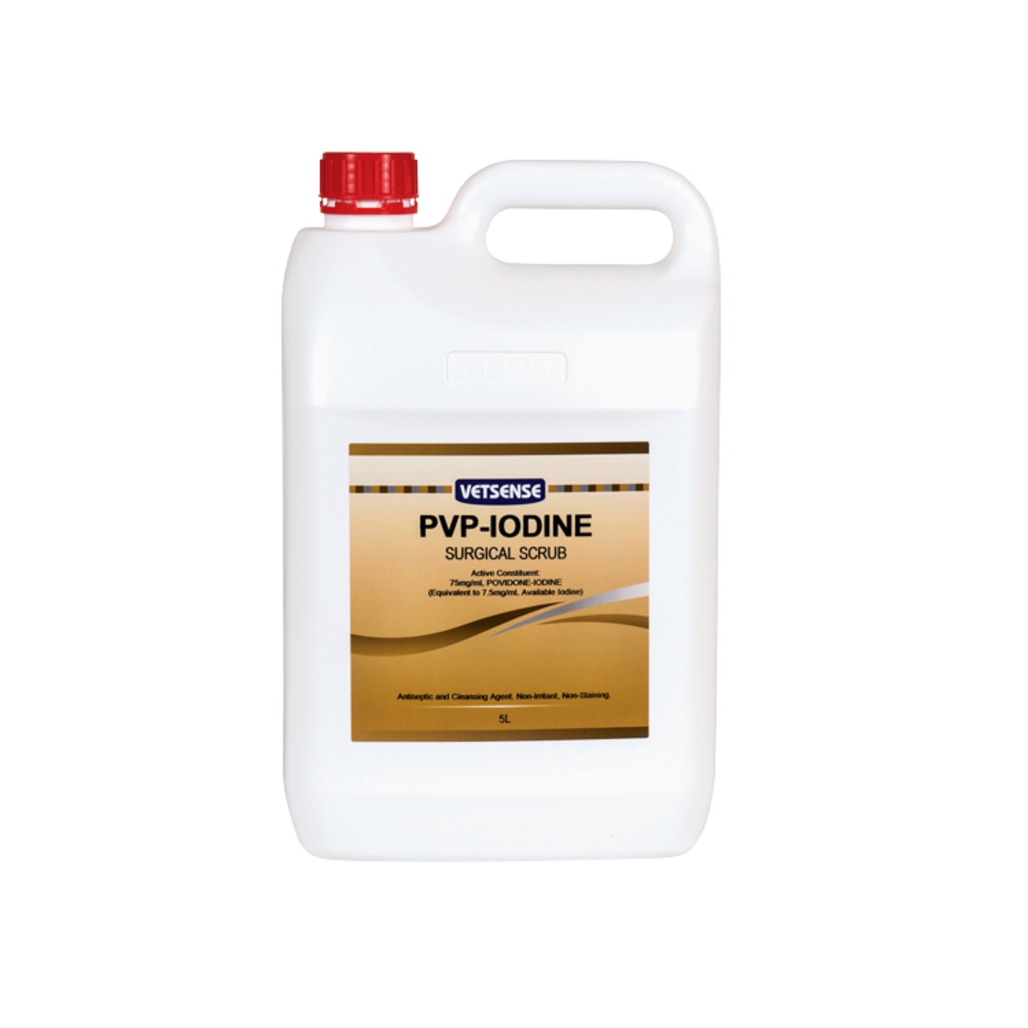 Vetsense PVP-Iodine 7.5% Surgical Scrub 5L