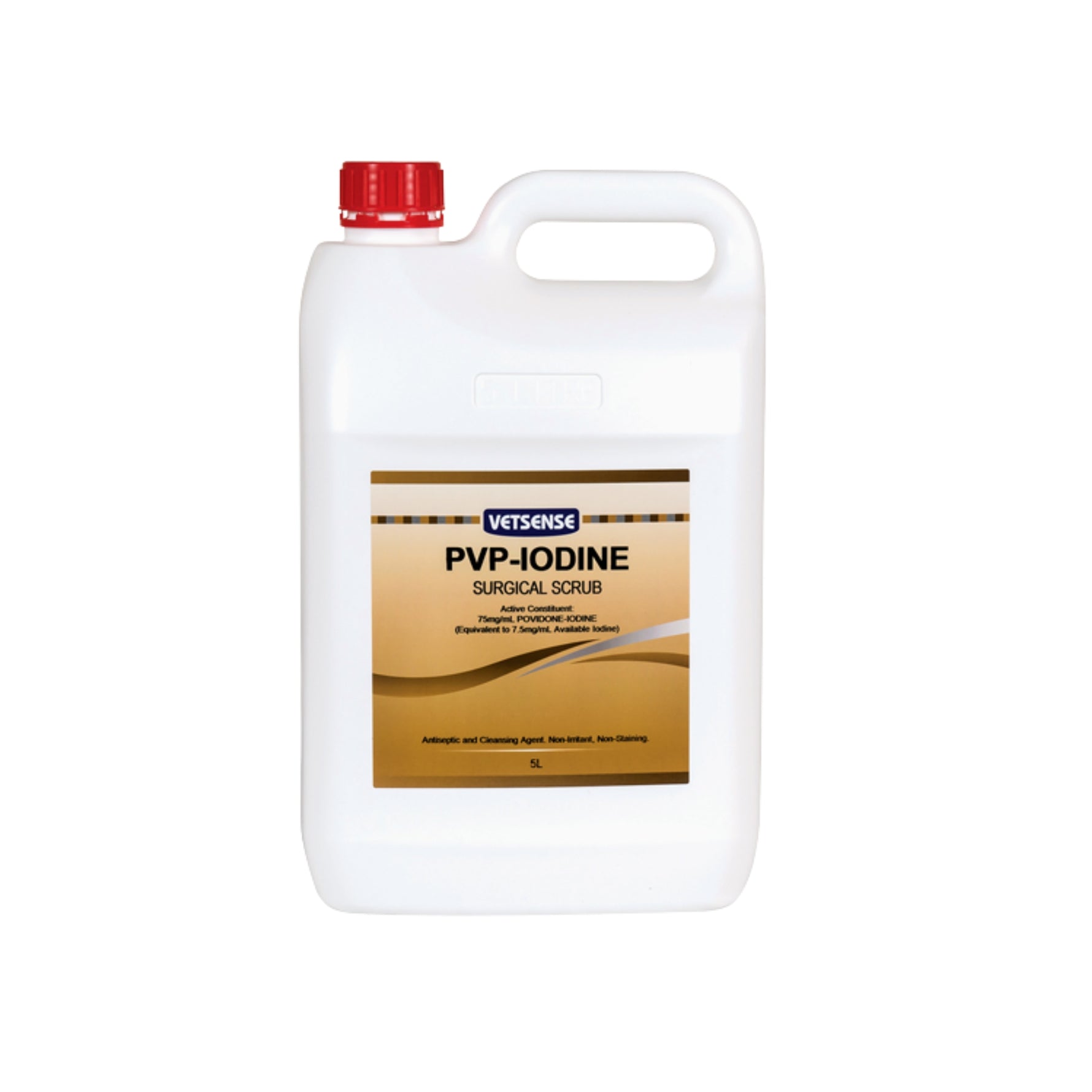 Vetsense PVP-Iodine 7.5% Surgical Scrub 5L
