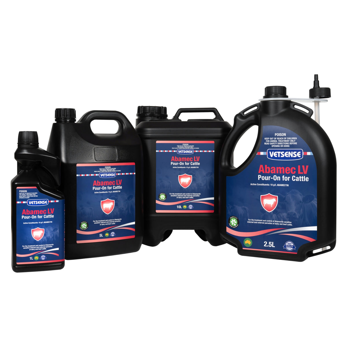 Vetsense Abamec LV Pour-on for Cattle