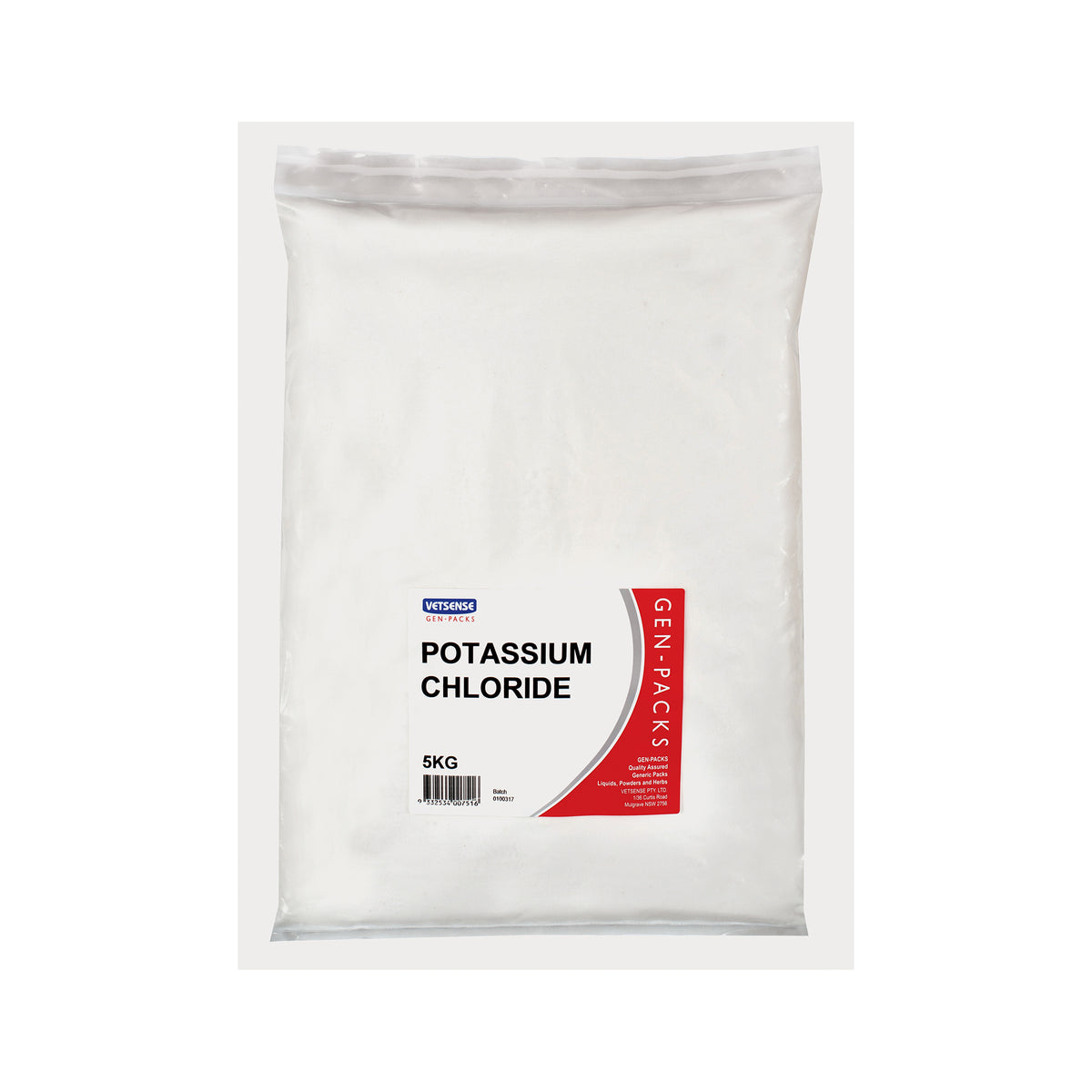 Vetsense Gen Packs Potassium Chloride