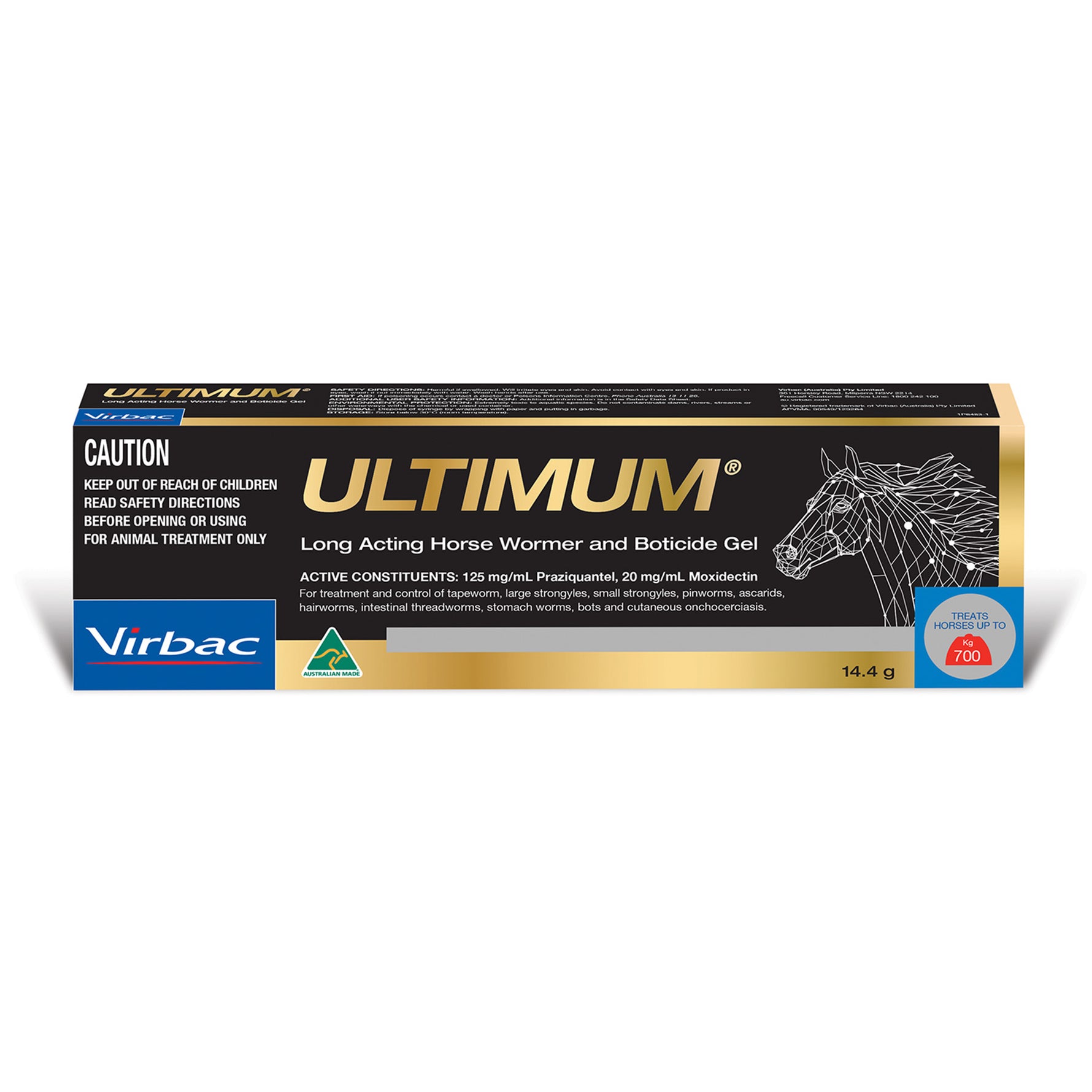 Ultimum Long Acting Horse Wormer & Boticide Gel
