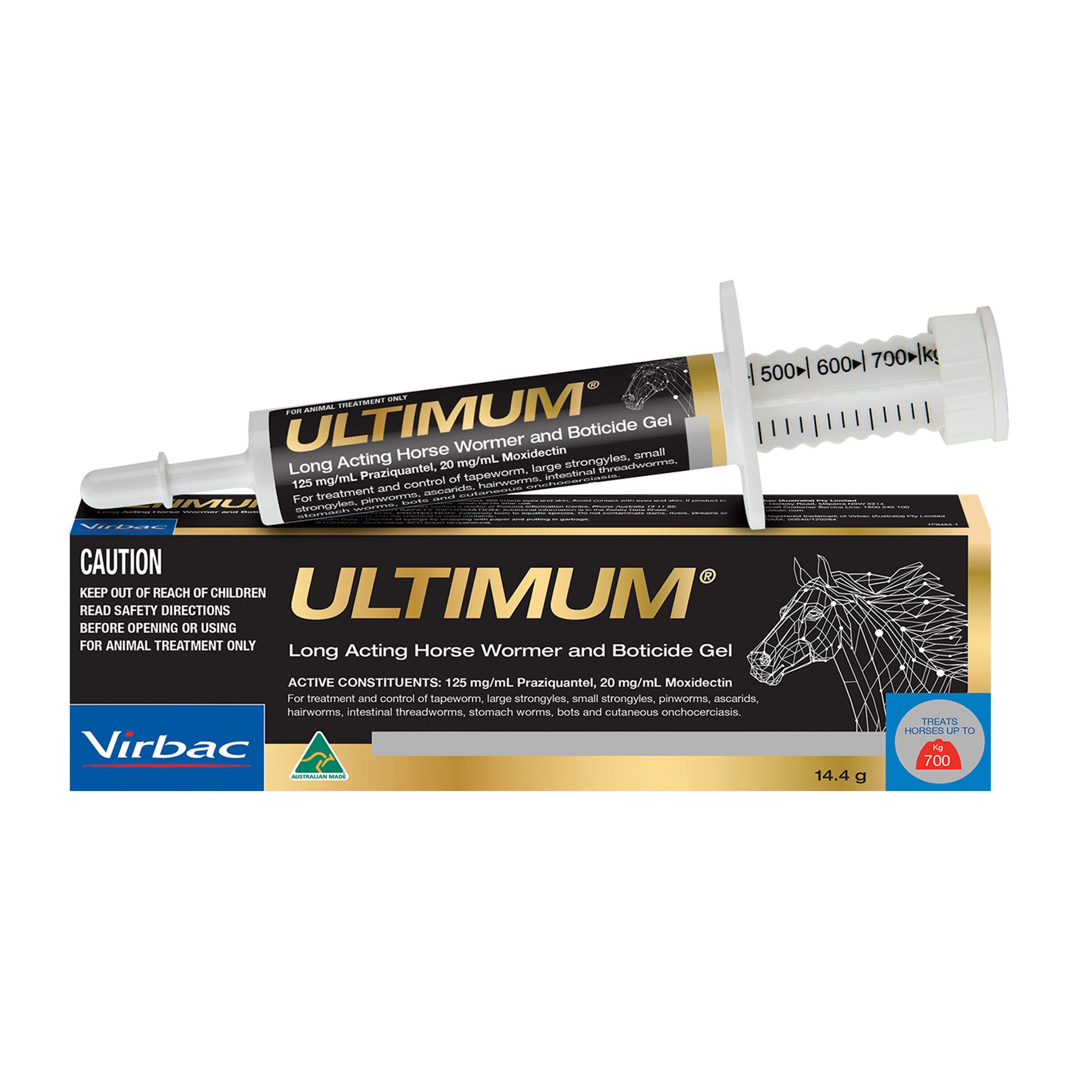 Ultimum Long Acting Horse Wormer & Boticide Gel