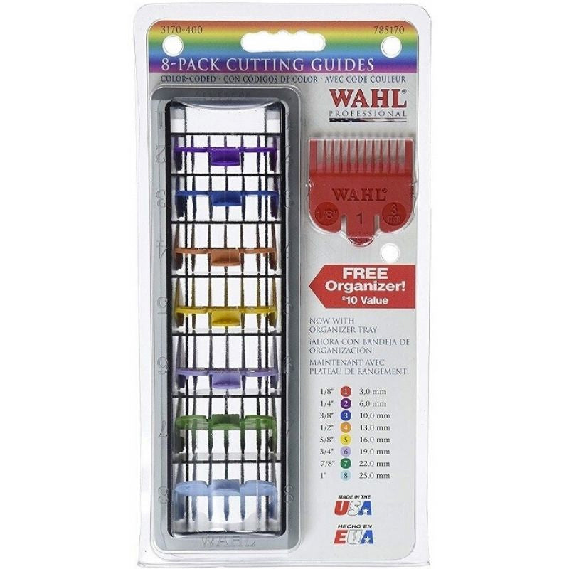 Wahl Plastic Colour Coded Attachment Guide Combs 1-8