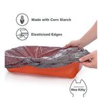 Rufus & Coco Wee Kitty Bio Elasticised Litter Tray Liners Large 10 Pack
