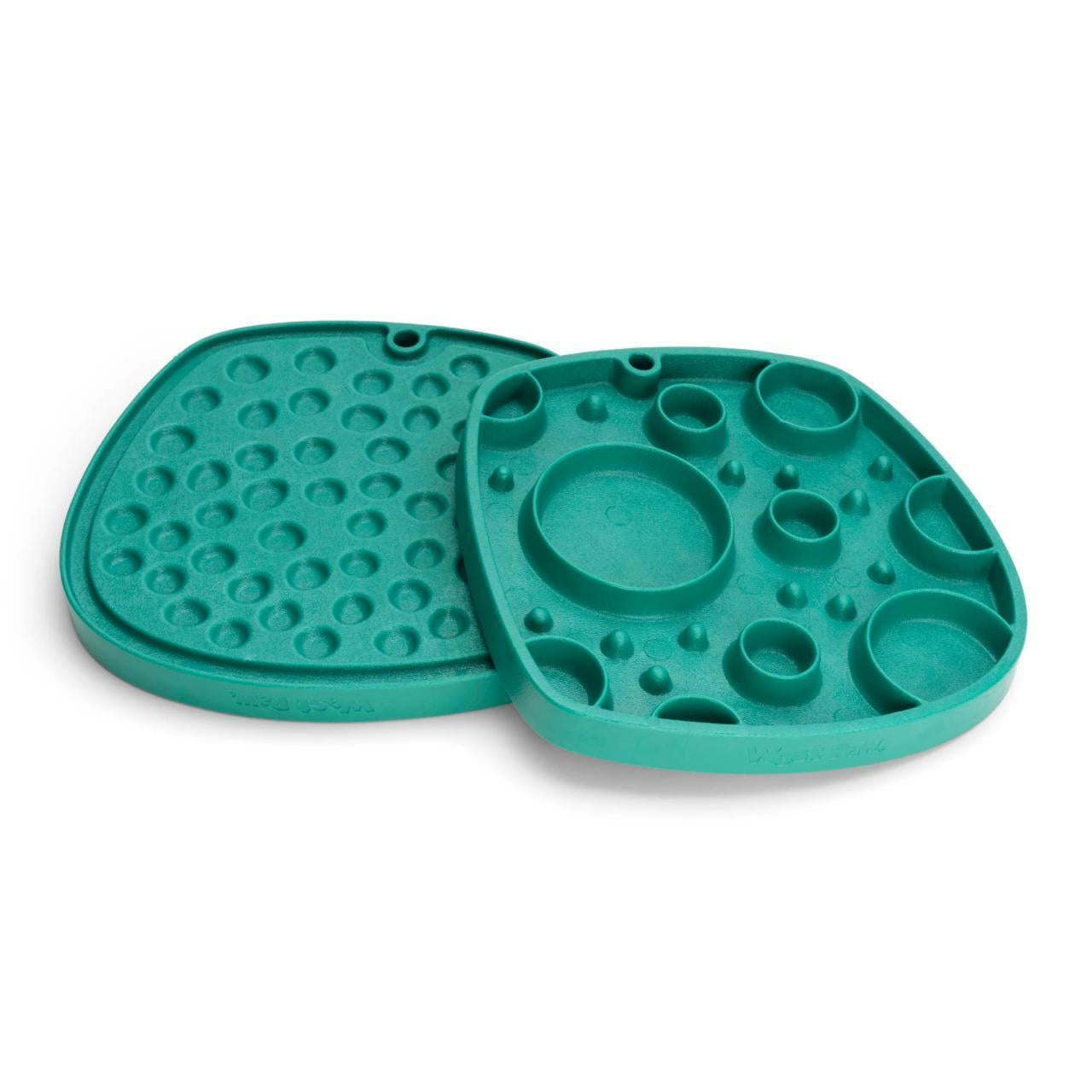 West Paw Feast Double Sided Lick Mat Slow Feeder for Dogs - Bubbles
