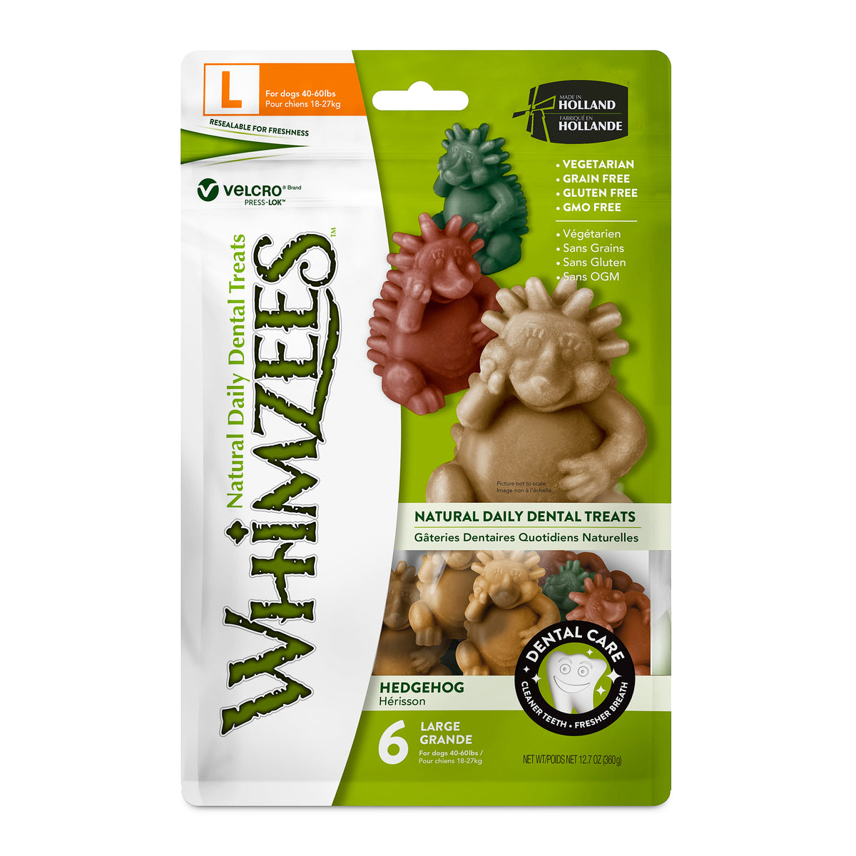 Whimzees Hedgehogs Large Dental Chews - Value Pack