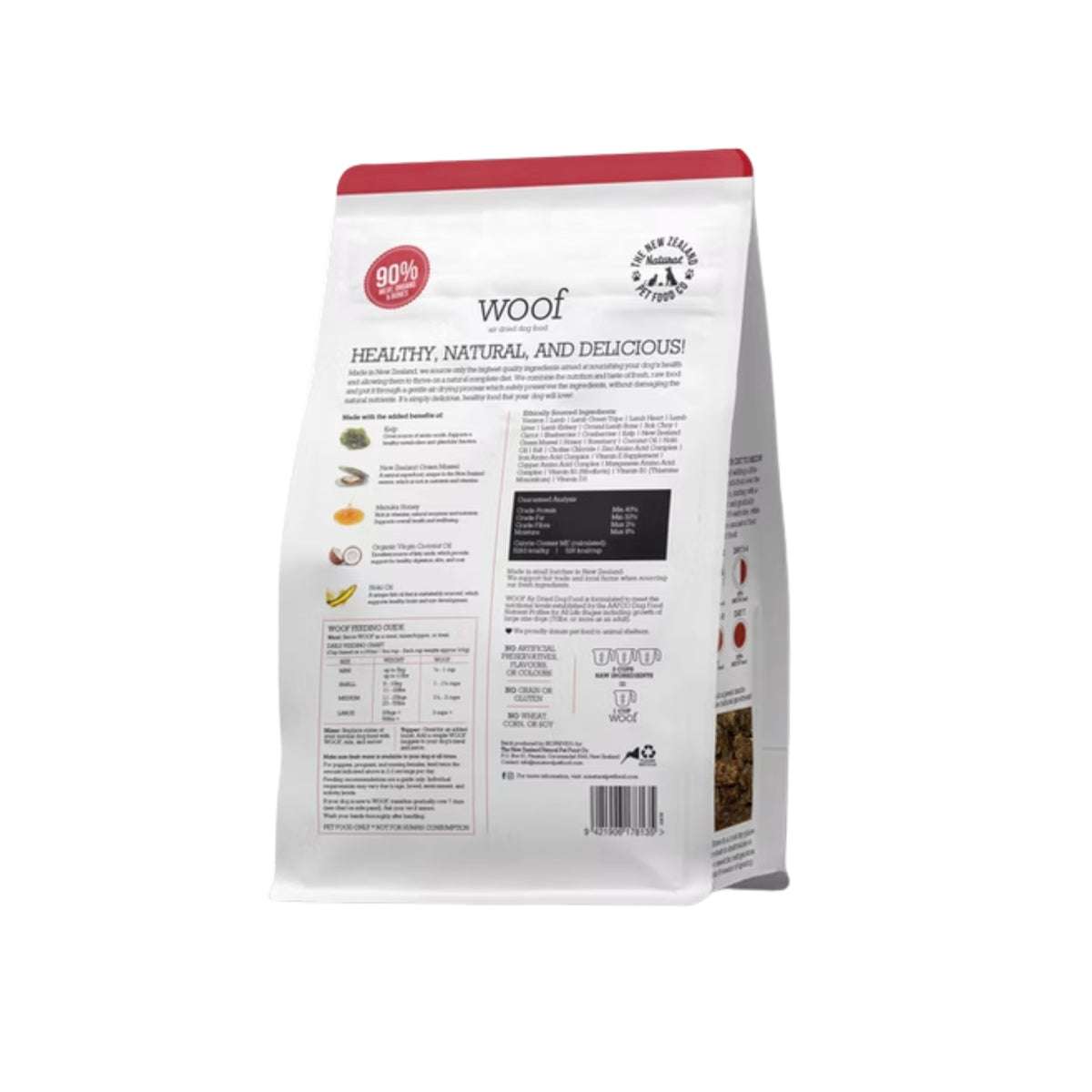 WOOF Air Dried Venison Recipe Dog Food 750g