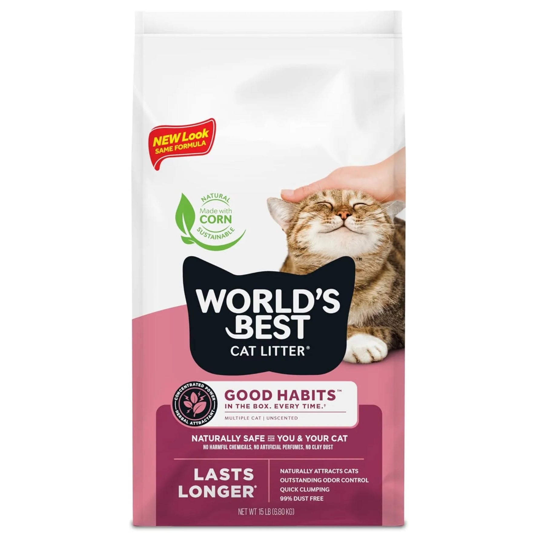 World's Best Cat Litter Clumping - Unscented