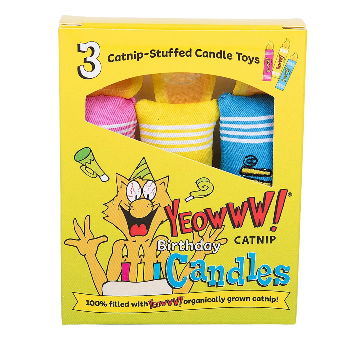 Yeowww! Catnip Birthday Candles Cat Toy