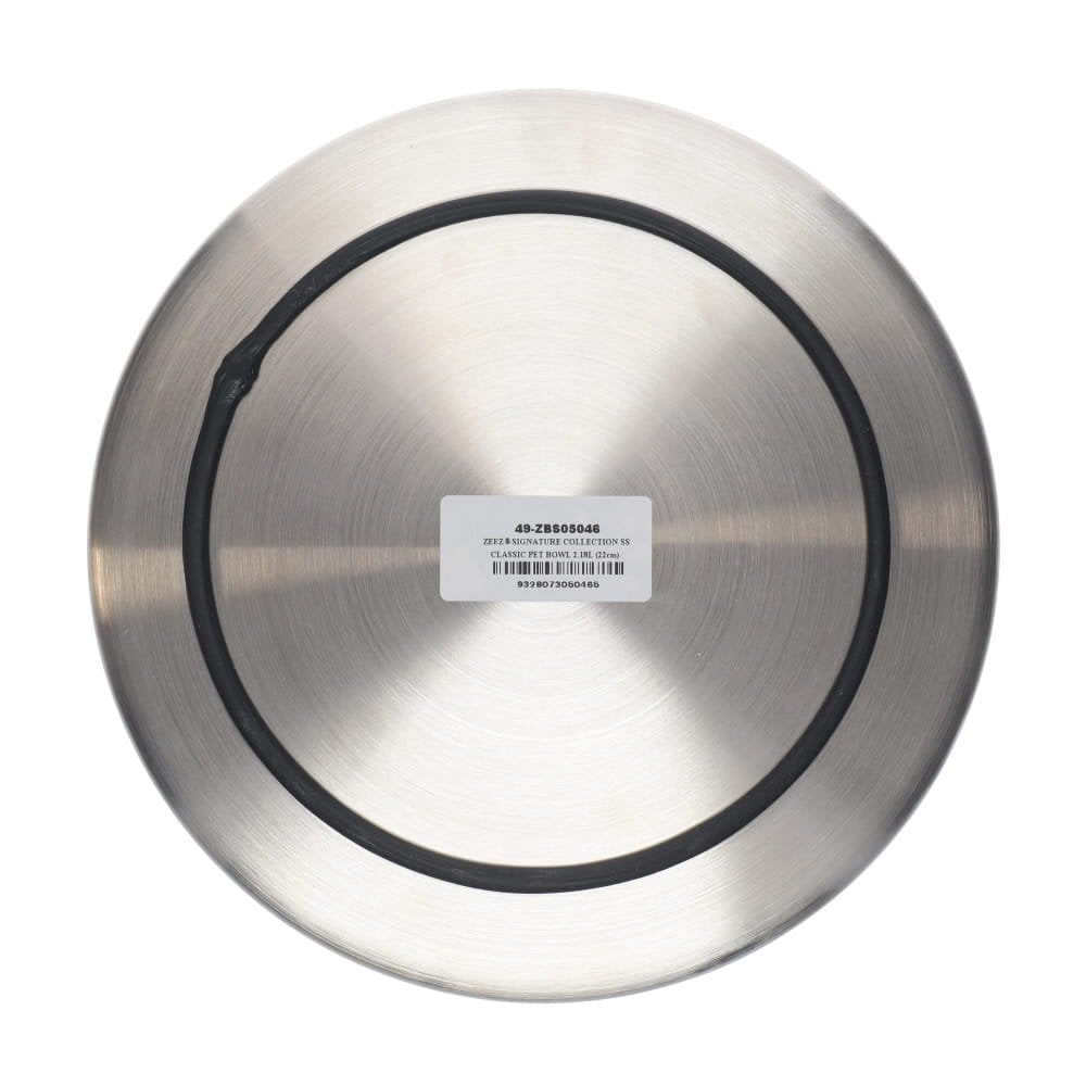 ZEEZ Signature Collection Stainless Steel Classic Pet Bowl