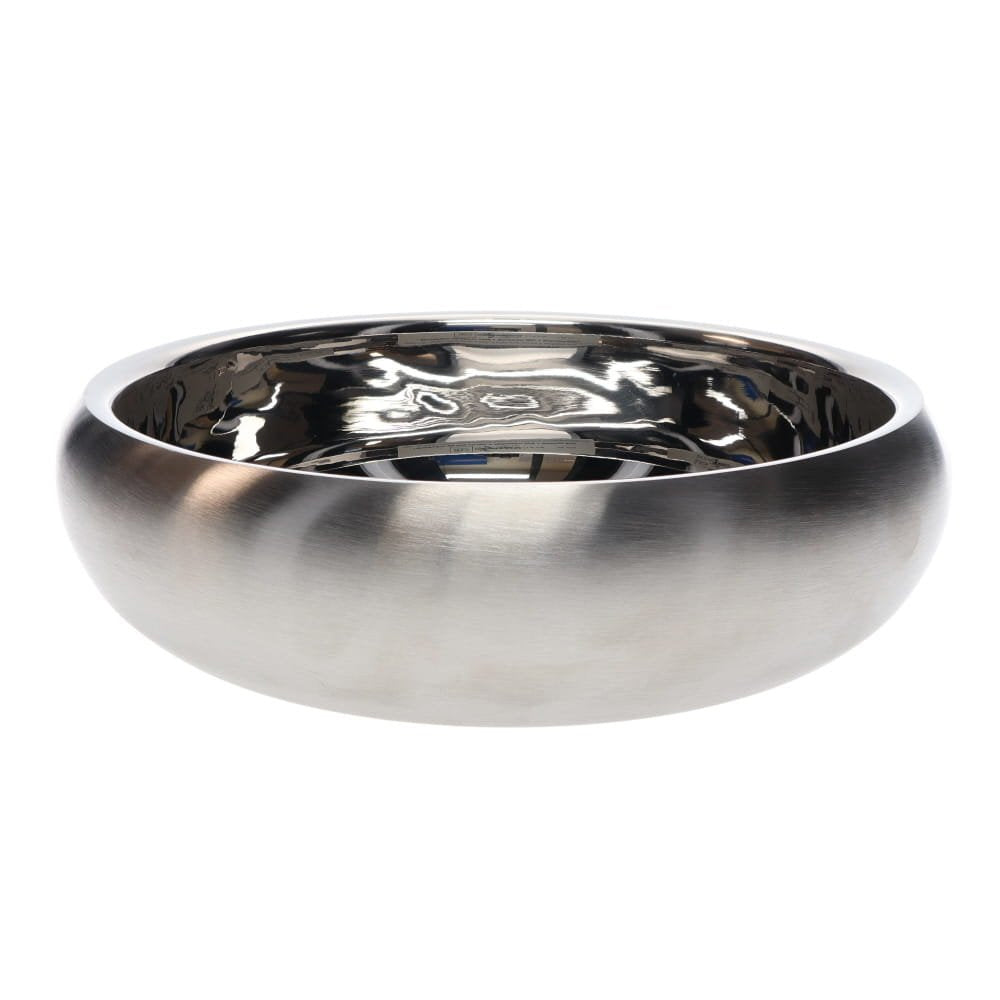 ZEEZ Signature Collection Stainless Steel Curved Pet Bowl