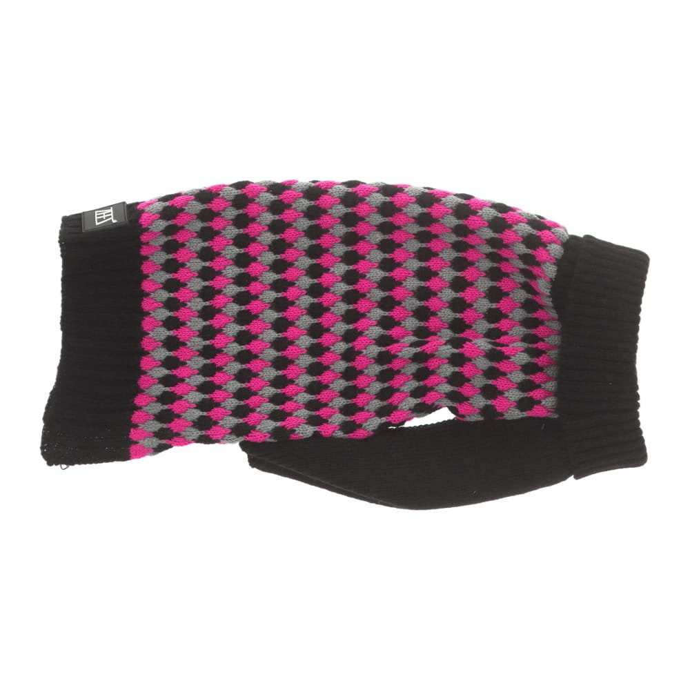 ZeeZ Knitted Sweater - Pink/Grey Diamond