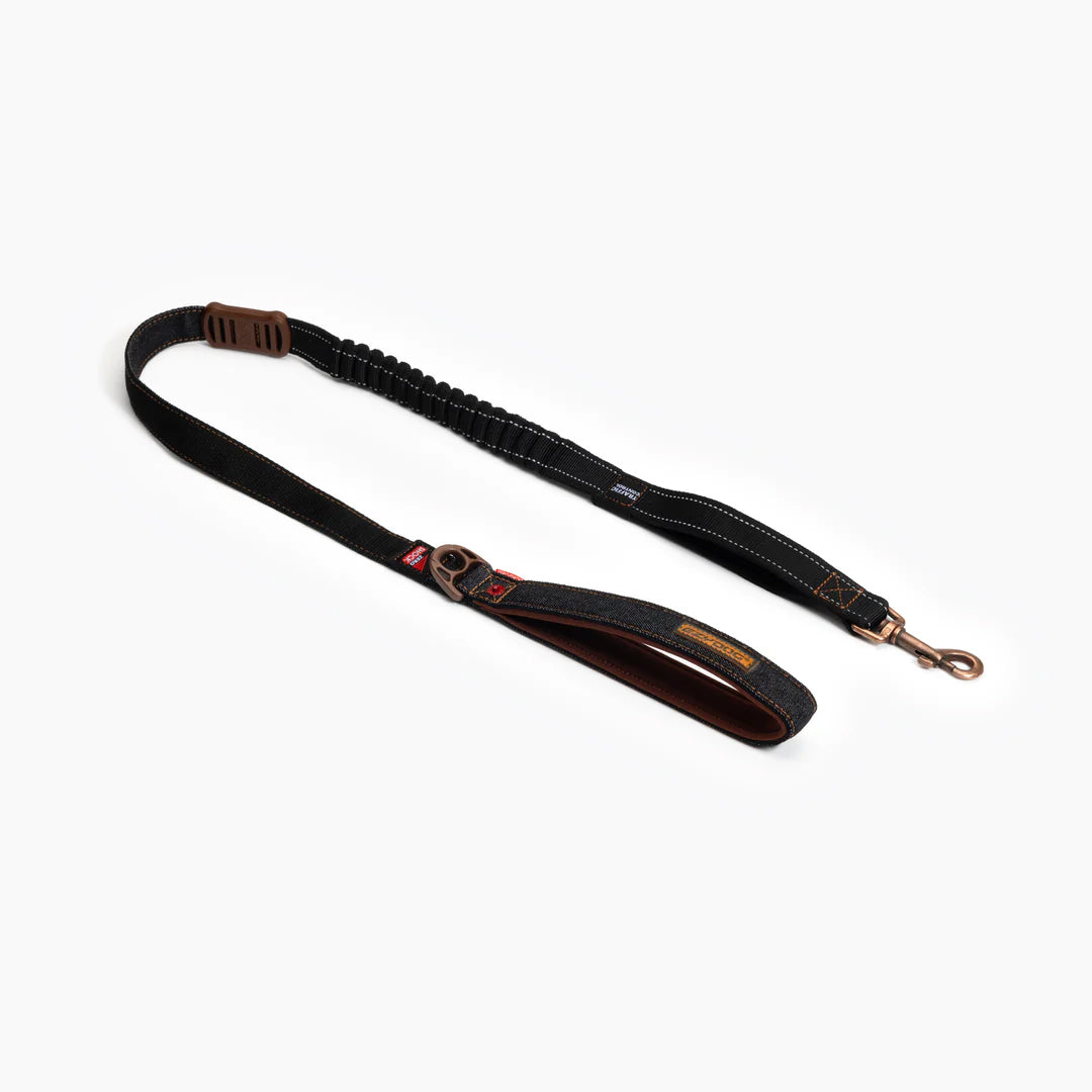 EzyDog Black Denim Zero Shock Leash