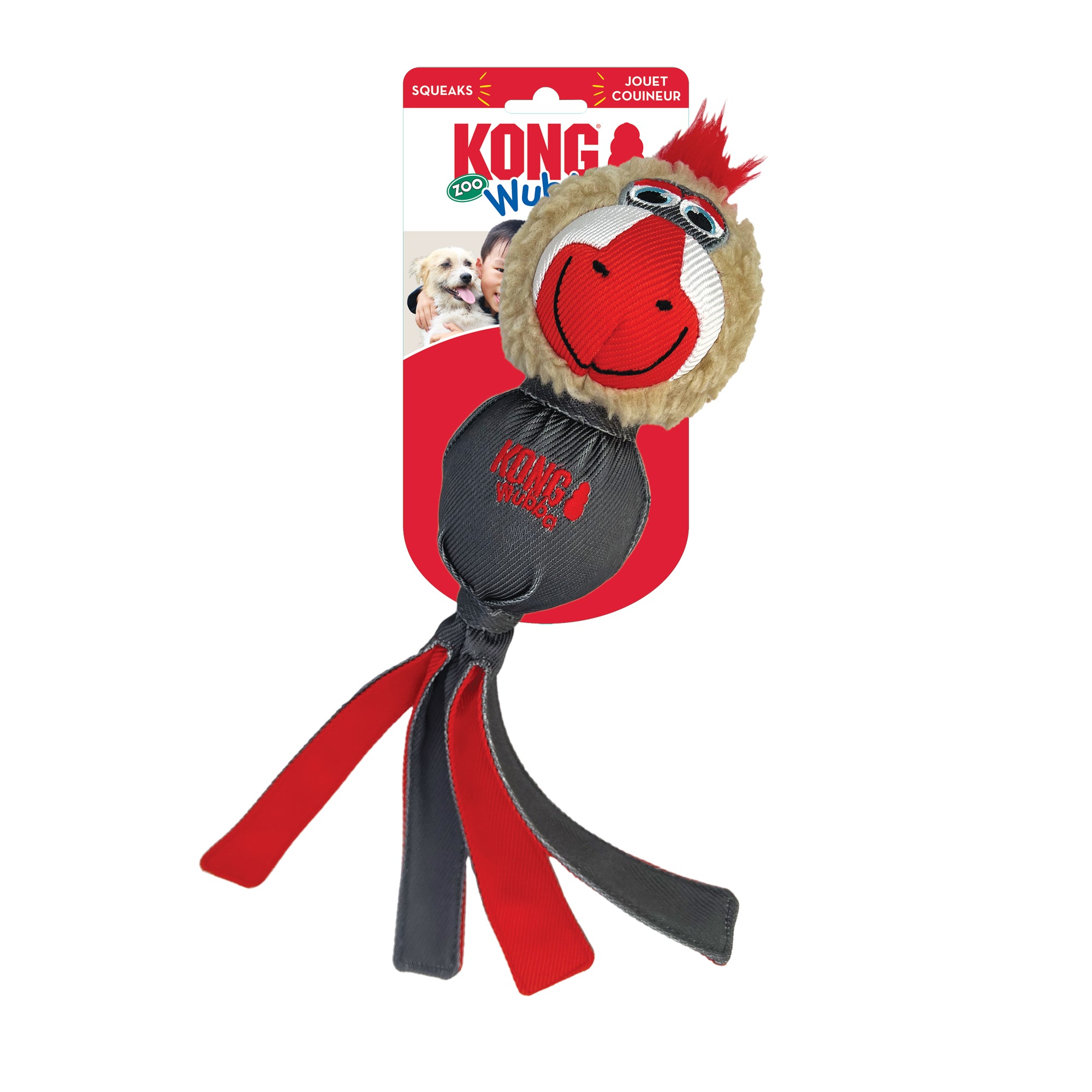 KONG Wubba Zoo Mandrill - Large