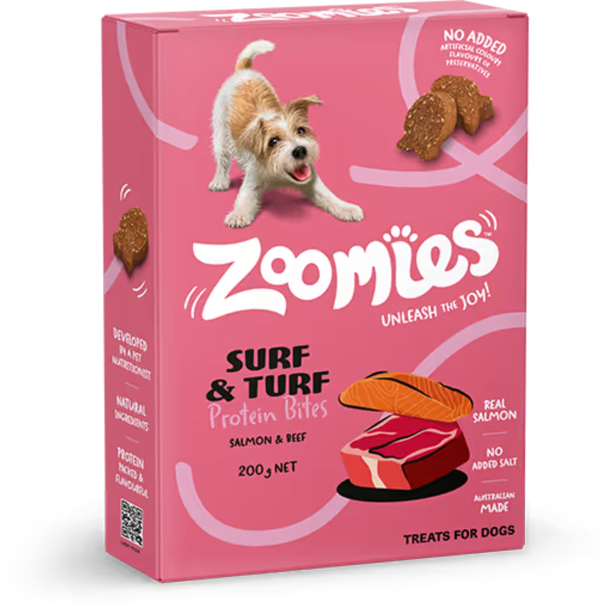 Zoomies Surf & Turf Protein Bites 200g