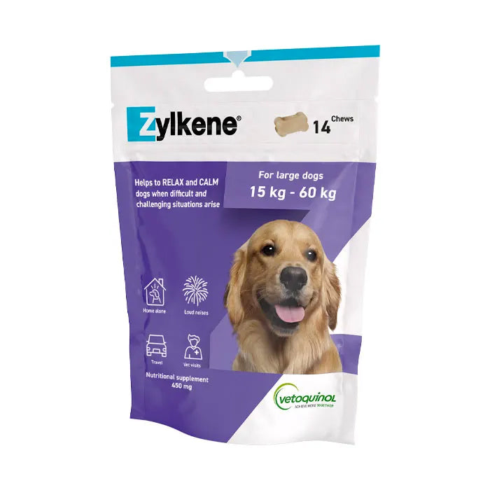 Zylkene Calm Chews for Large Dogs 15-60kg - 14 Chews