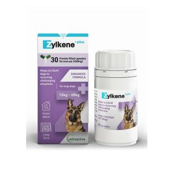 Zylkene Plus Calming Capsules for Large Dogs 15kg-60kg - 30 Capsules