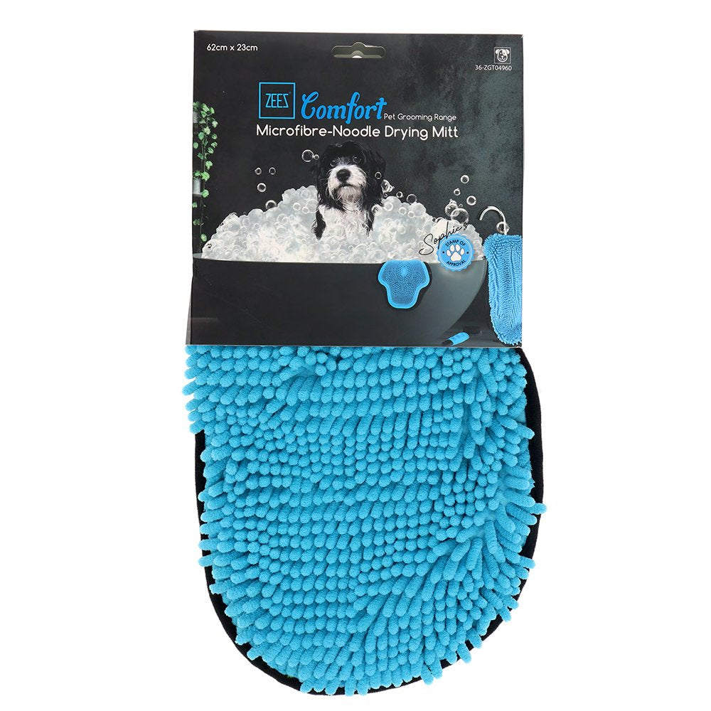 ZeeZ Comfort Microfibre-Noodle Drying Mitt