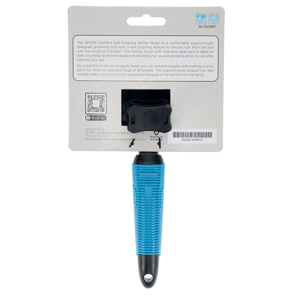 ZeeZ Comfort Self Cleaning Slicker Brush