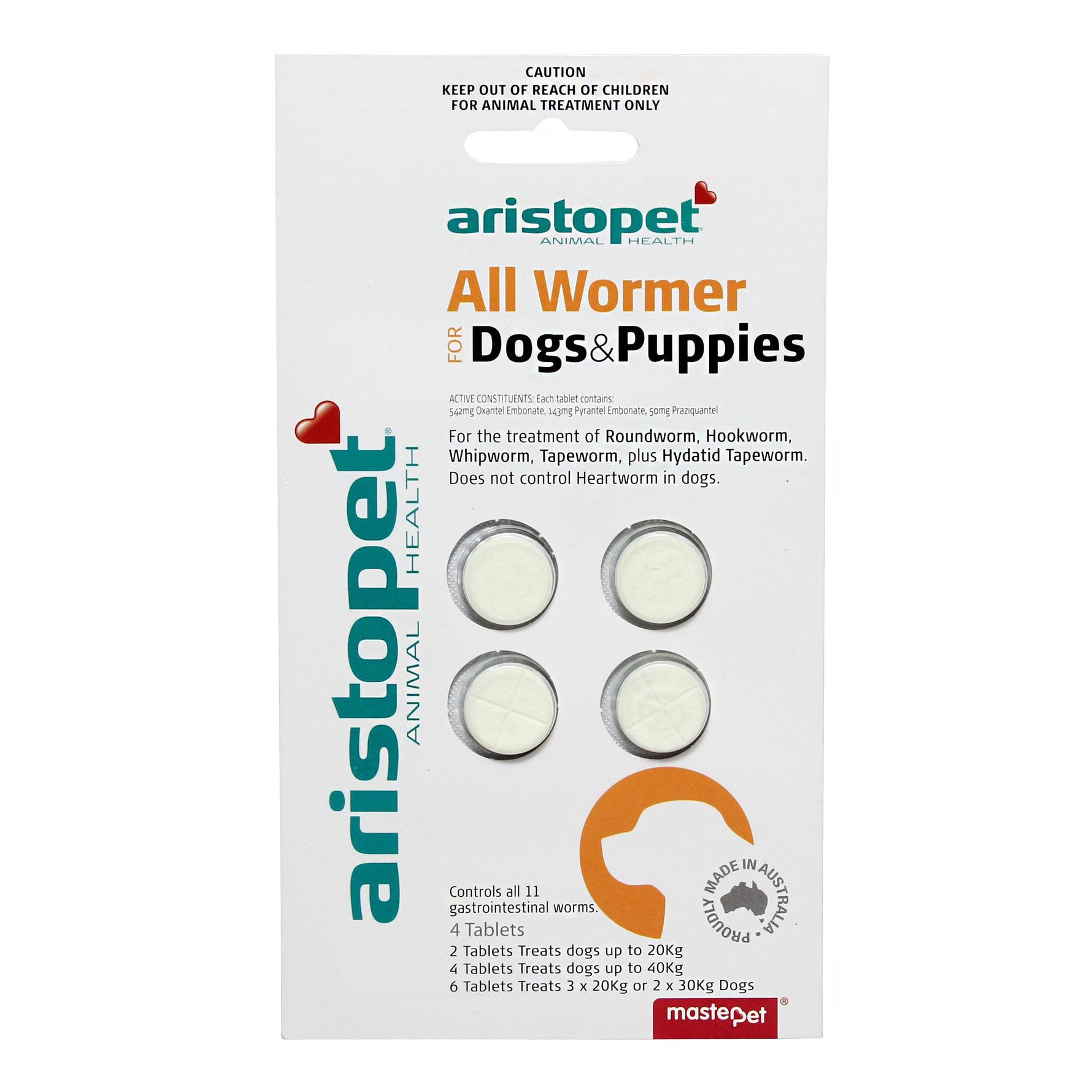 Aristopet All Wormer Tablets for Dogs & Puppies