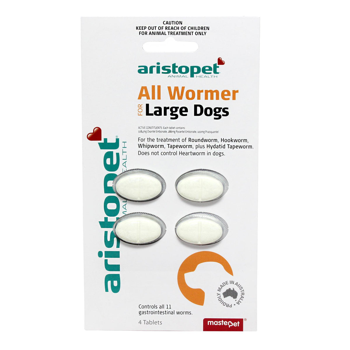 Aristopet All Wormer Tablets for Large Dogs