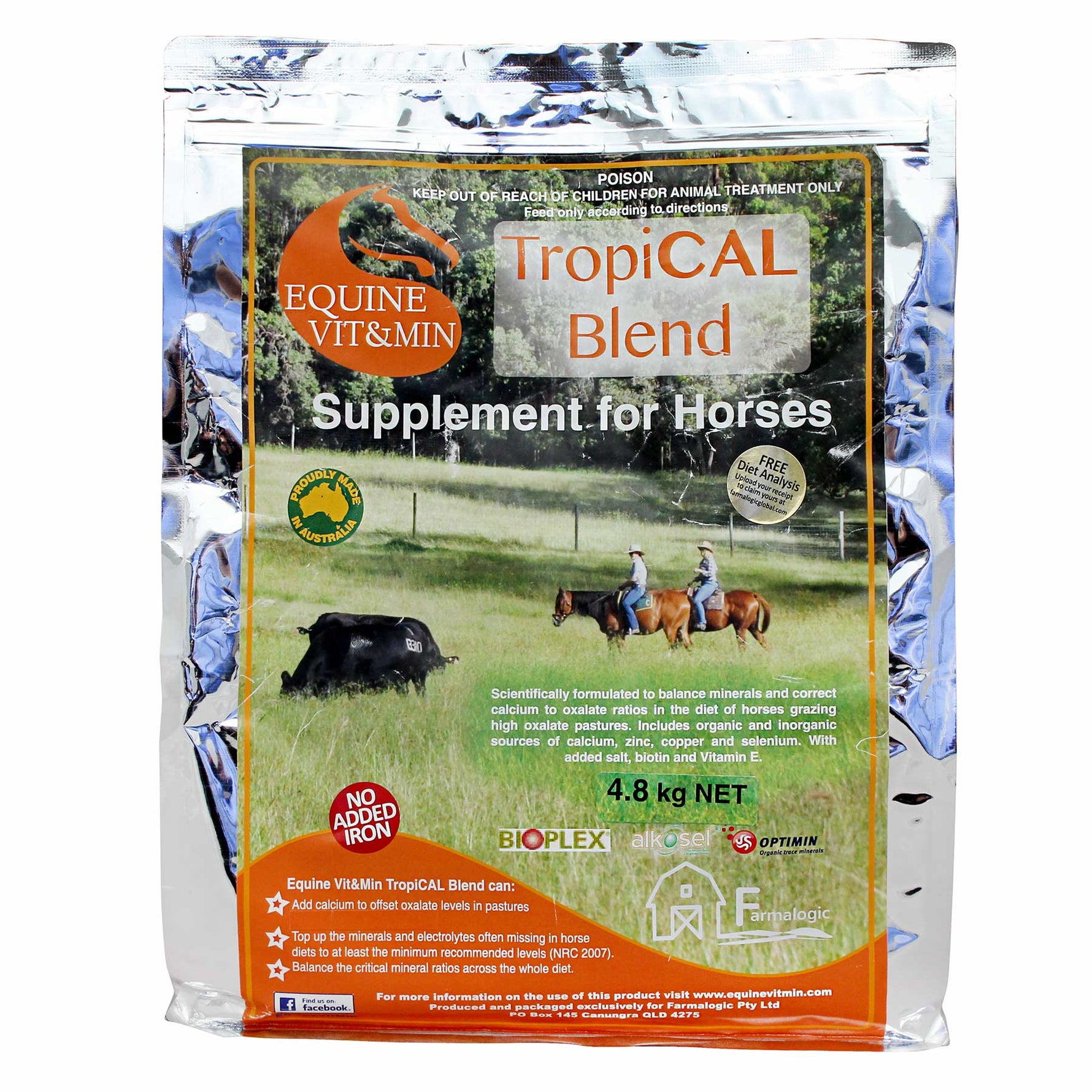 Equine Vit&Min TropiCAL Blend Supplement for Horses