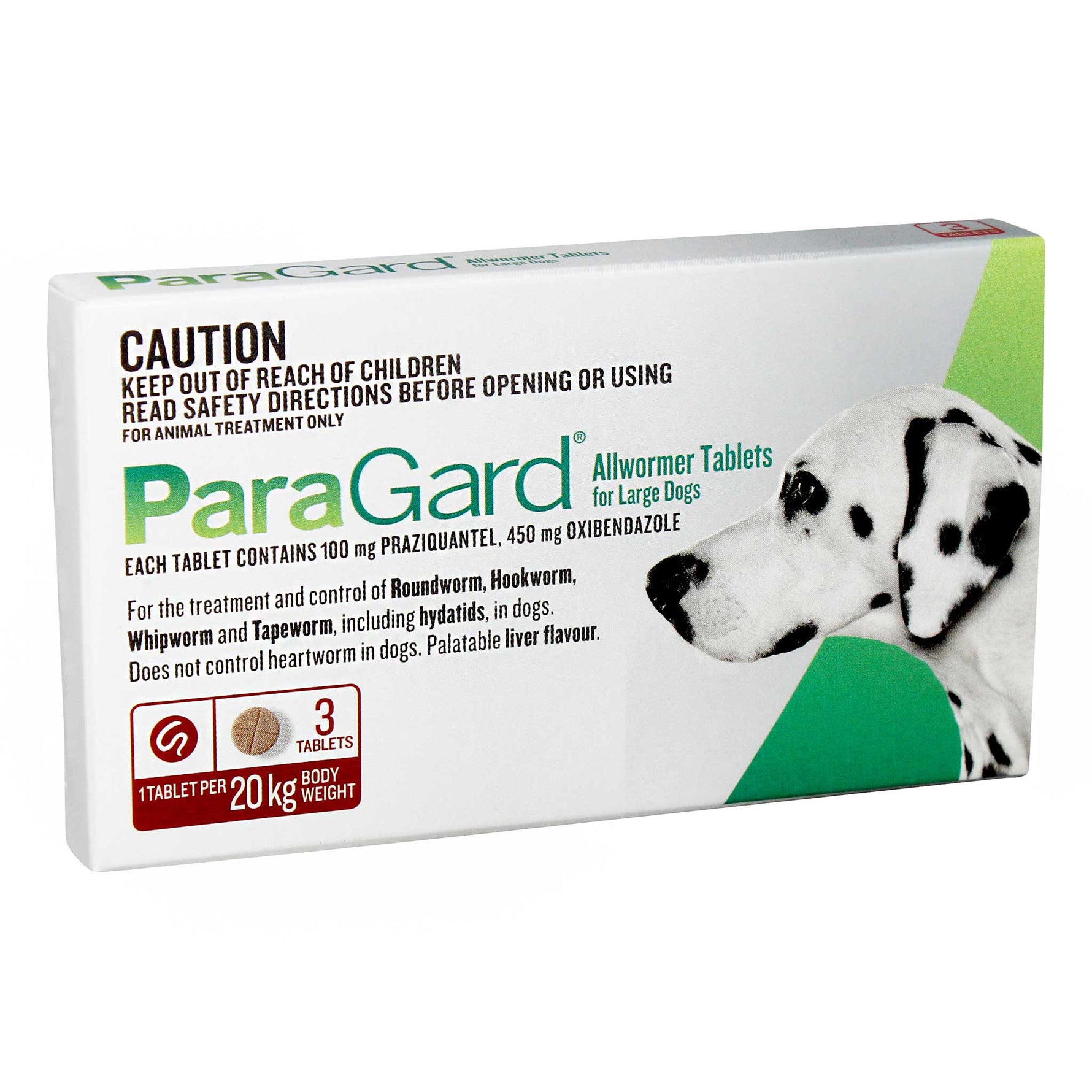 ParaGard Allwormer Tablets for Large Dogs