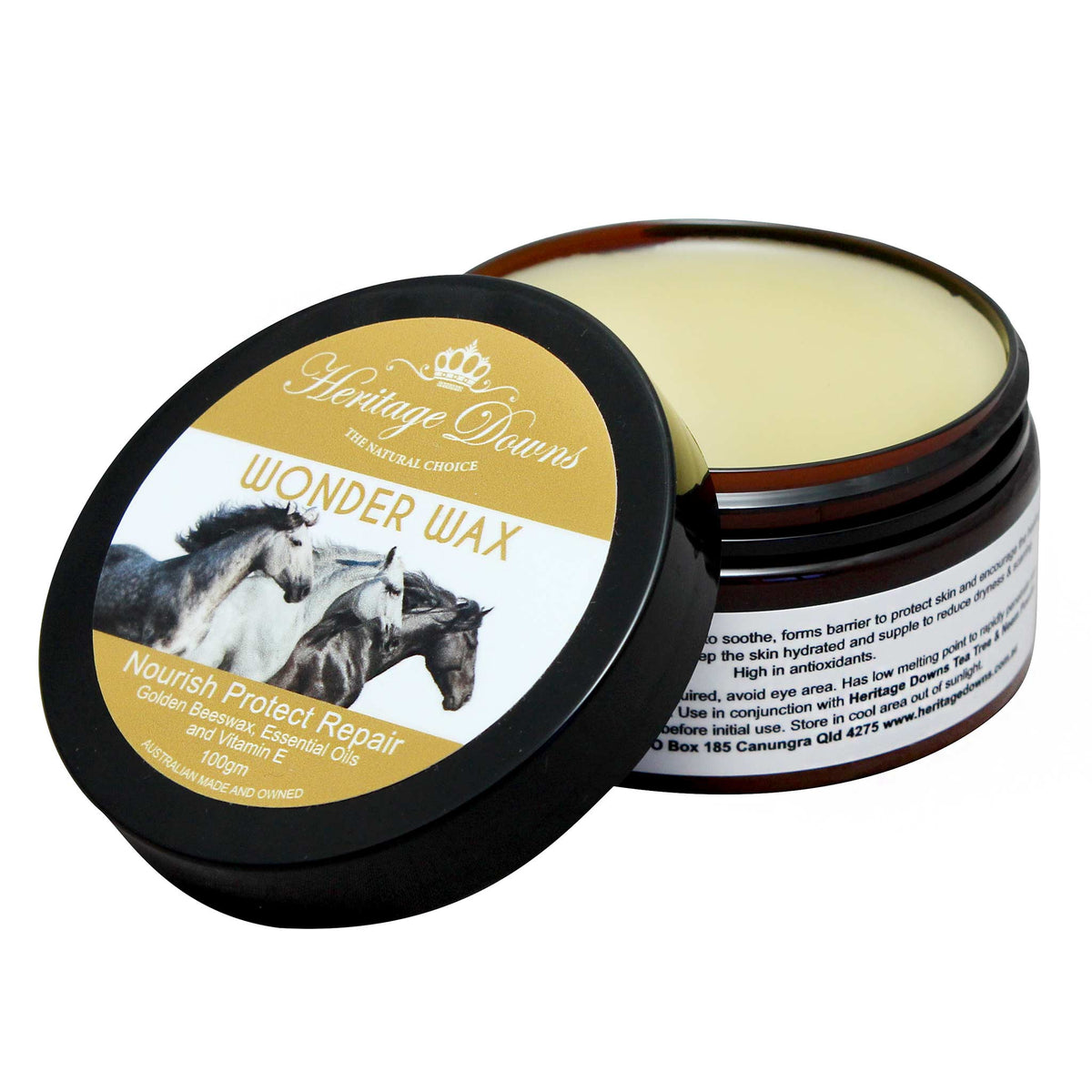 Heritage Downs Wonder Wax with Essential Oils and Vitamin E