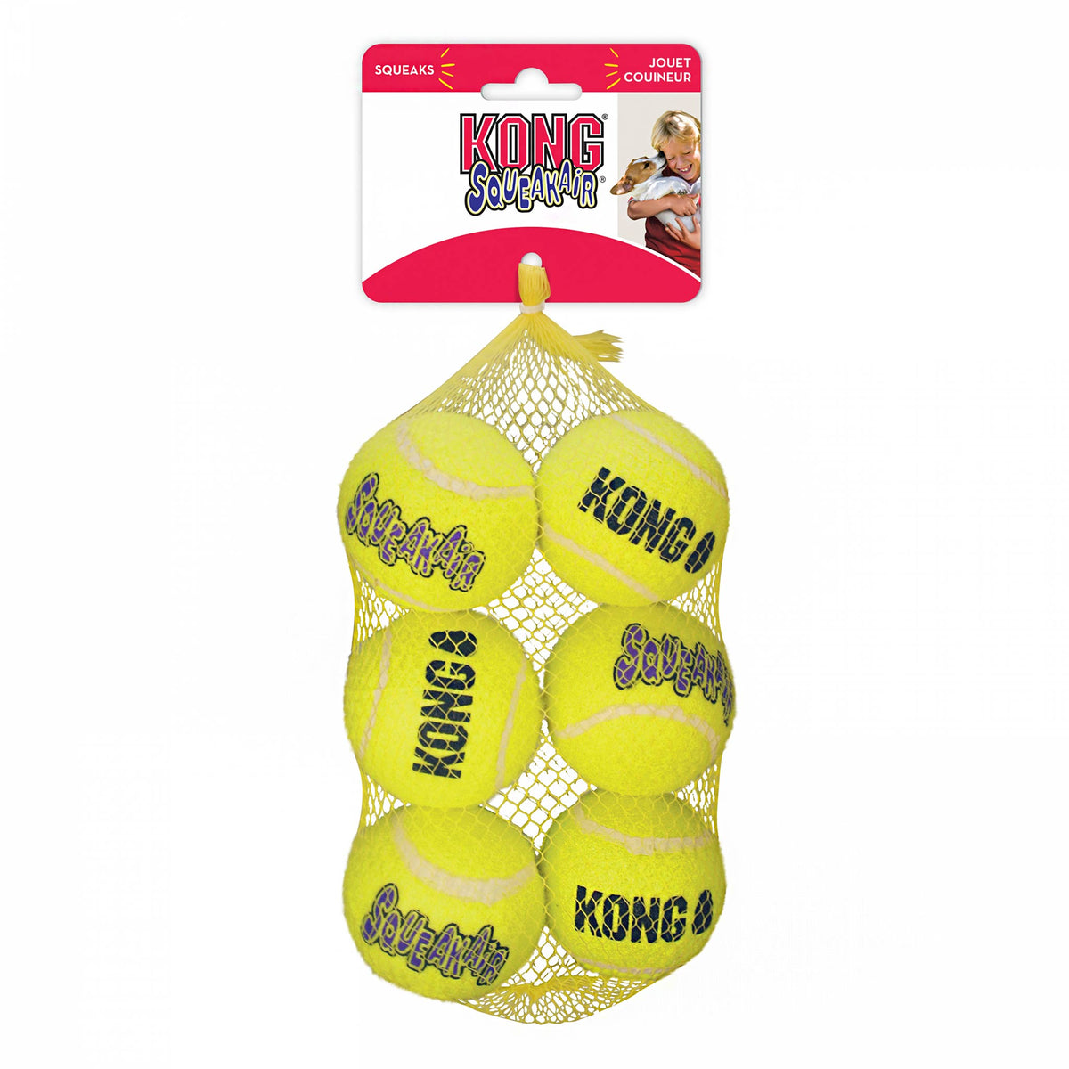 KONG SqueakAir Balls - Medium 6 pack
