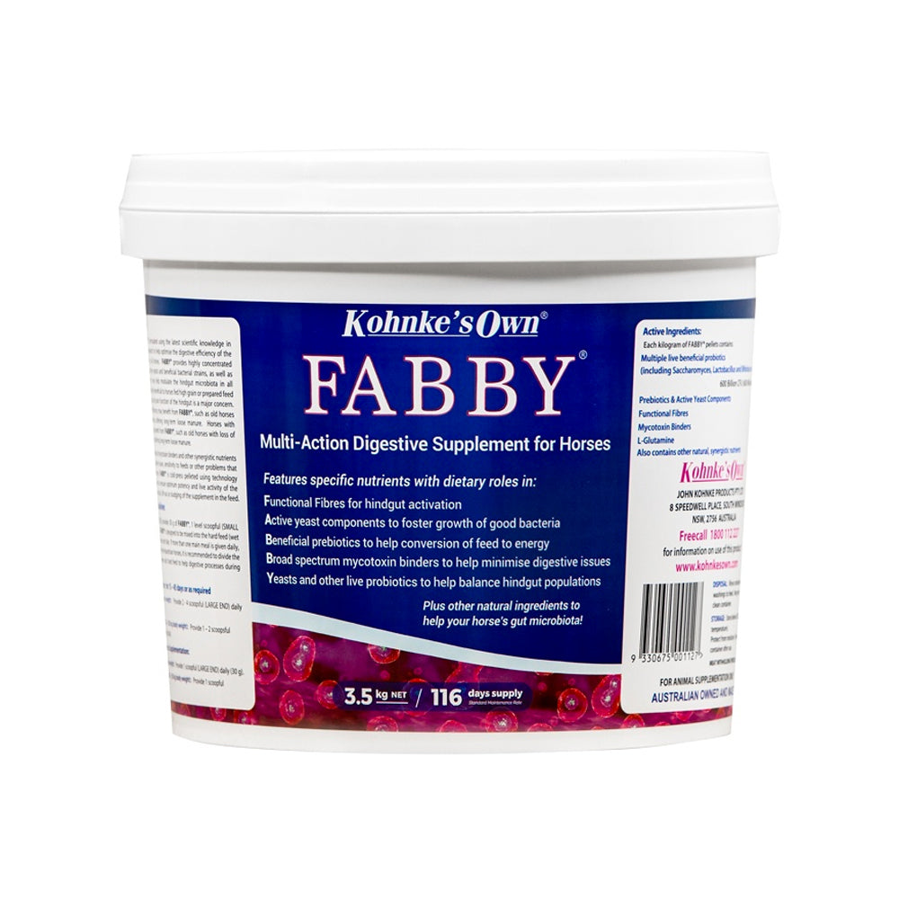 Kohnke's Own FABBY - Multi-action Digestive Supplement for Horses