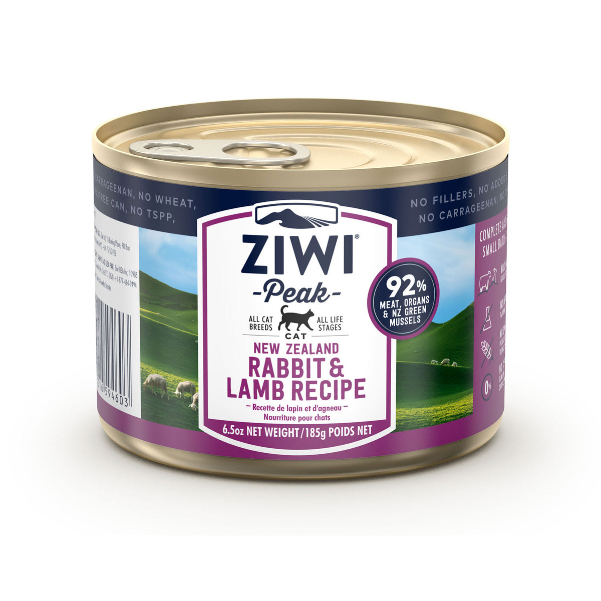 Ziwi Peak Wet Cat Food Rabbit &amp; Lamb Can
