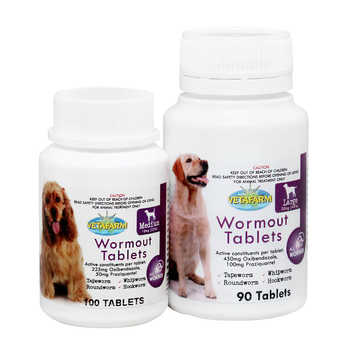 Wormout Tablets for Dogs - EXPORT ONLY
